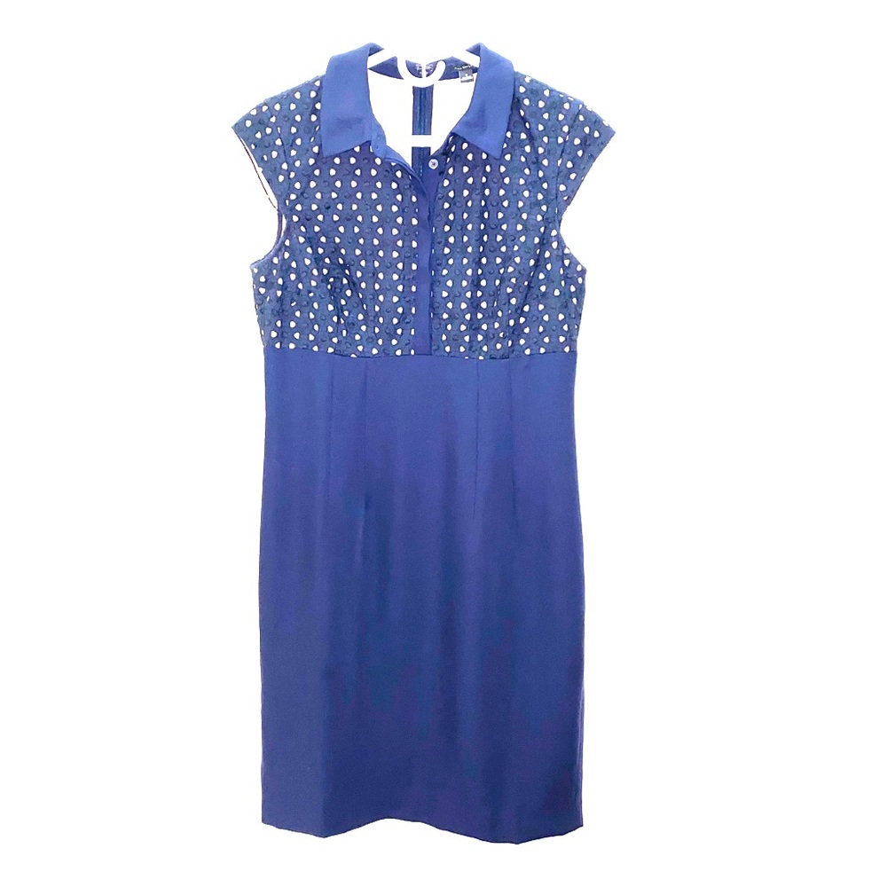 Ann Taylor Navy Blue Sleeveless Dress Size 4